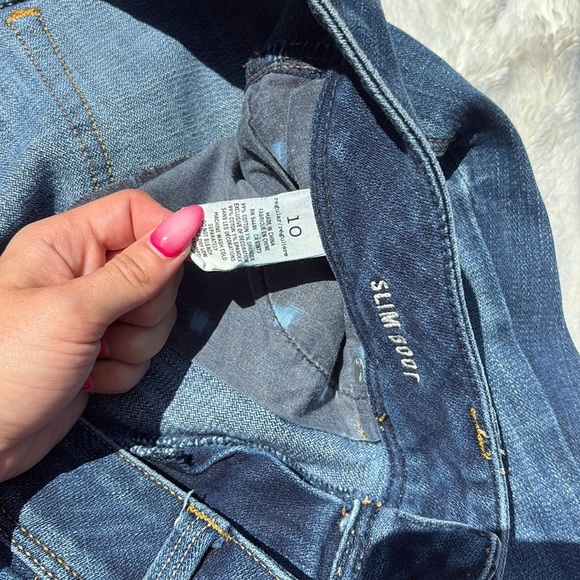 American Eagle Bootcut Stretch Jeans | Size 10 | Distressed Mid Rise Denim - Picture 6 of 11